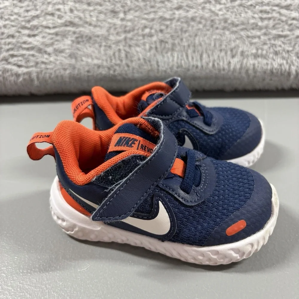 Nike Revolution Sneakers Toddler 5C Bundle Lot of 2 Blue Black